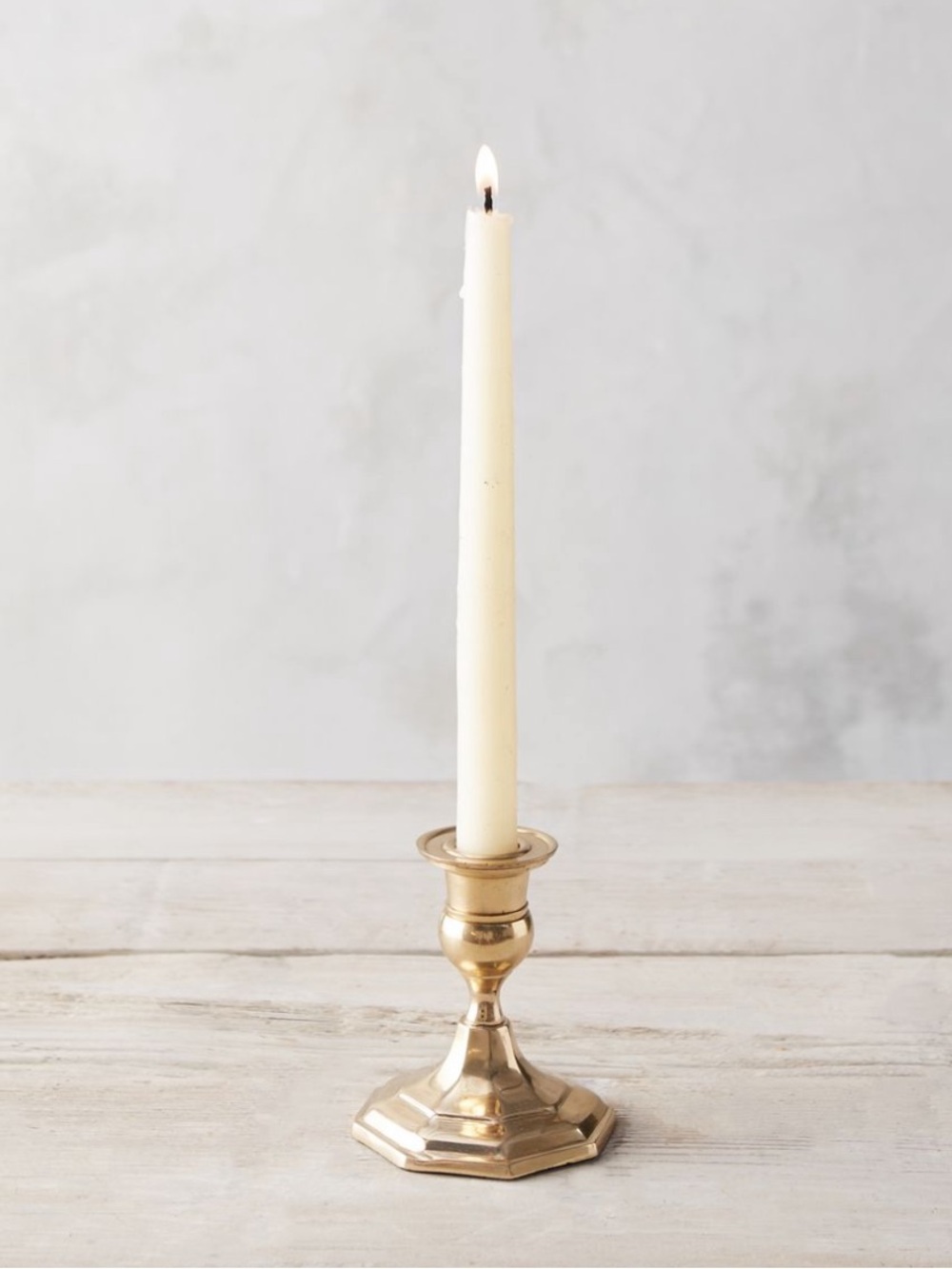 NWT Anthropologie Antiqued Brass Candlestick